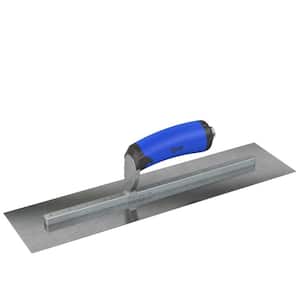 20 in. x 4 in. Carbon Steel Square Finish Trowel with Comfort Wave Handle