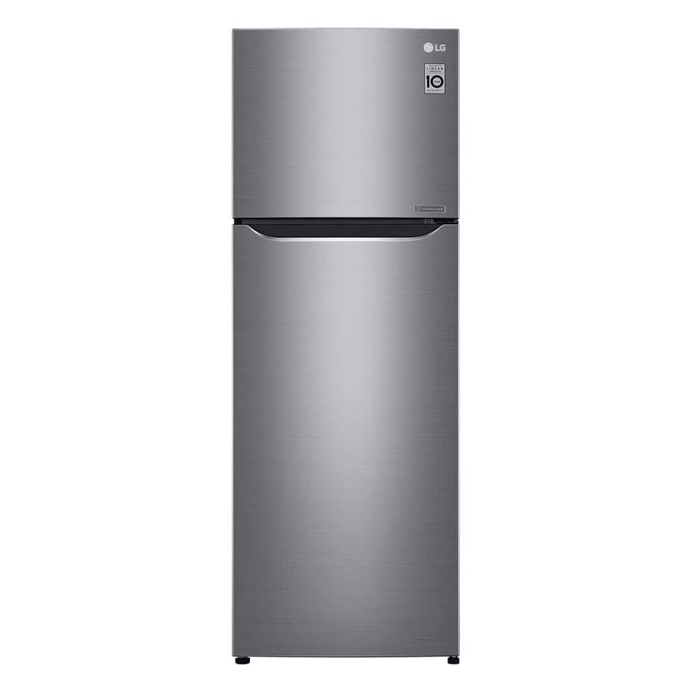 LG Electronics 24 in. W. 11 cu. ft. Top Freezer Refrigerator with Door Cooling+ in Platinum Silver, Counter Depth