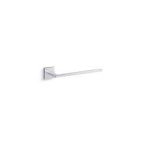 Square 10 in. in . Wall Mounted Towel Bar in Polished Chrome