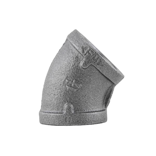STZ 1-1/4 in. Black Iron 45° FIP x FIP Elbow