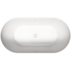 Duravit 63 in. Acrylic Flatbottom Bathtub in White 700525000000090 ...