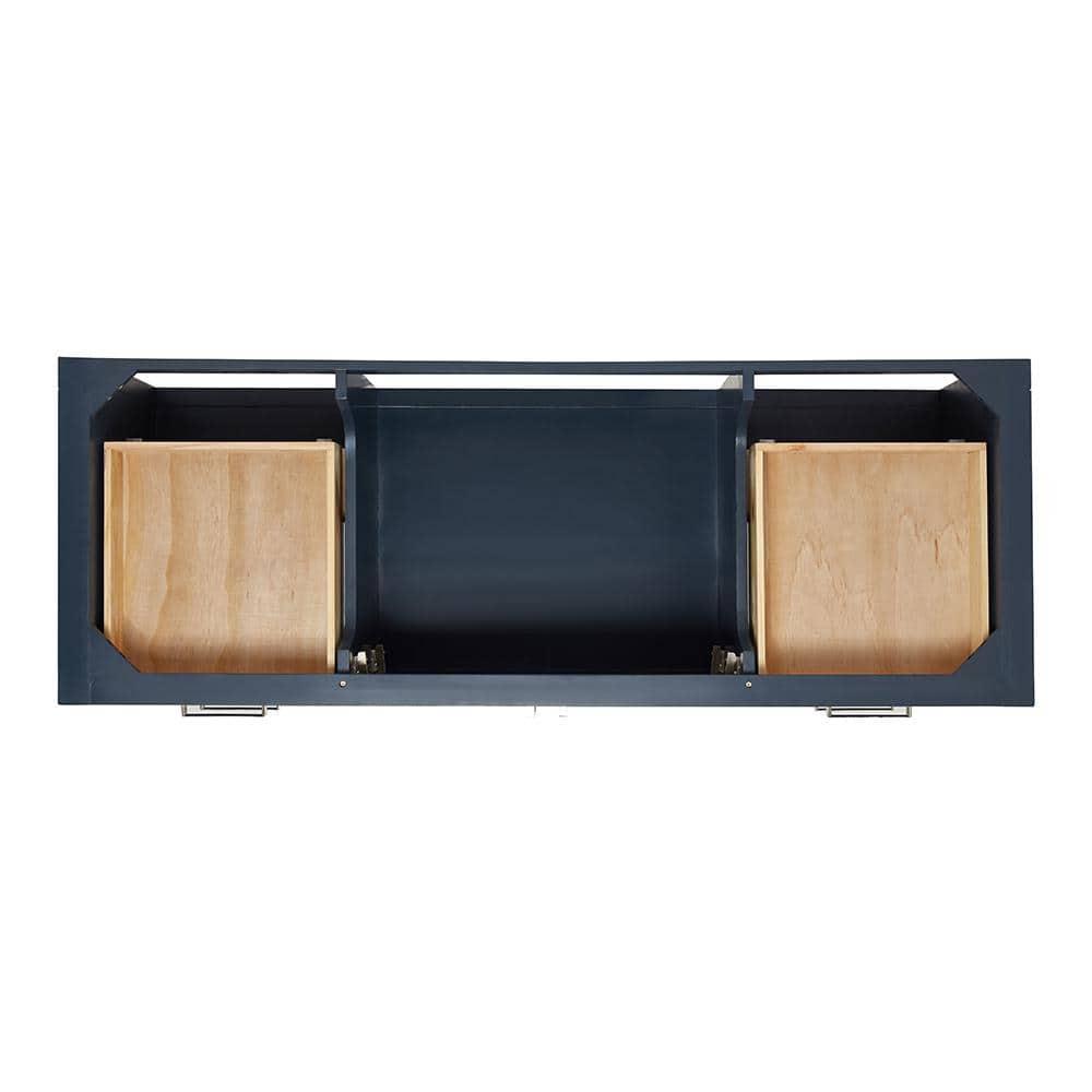 Magnolia 60" Midnight Blue Single Freestanding Vanity Cabinet