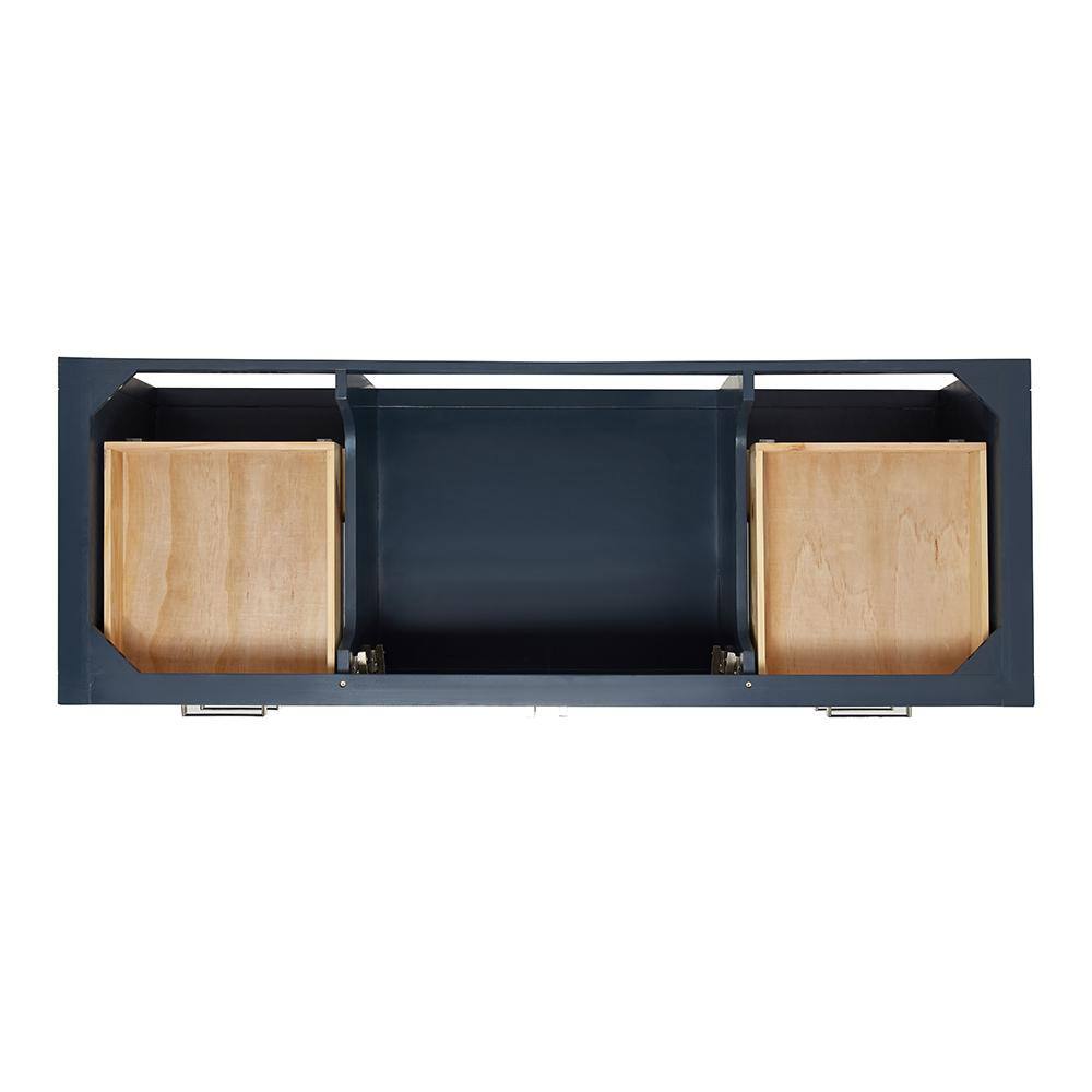 Magnolia 60" Midnight Blue Single Freestanding Vanity Cabinet