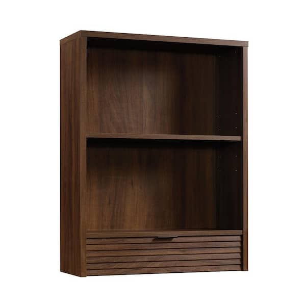 SAUDER Englewood 36.260 in.H Spiced Mahogany Library Hutch with Drawer