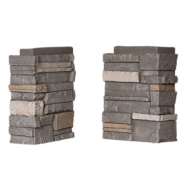 Polyurethane Faux Stacked Stone Corners -Sierra Nevada