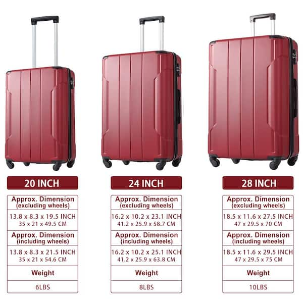 35 shops inch luggage