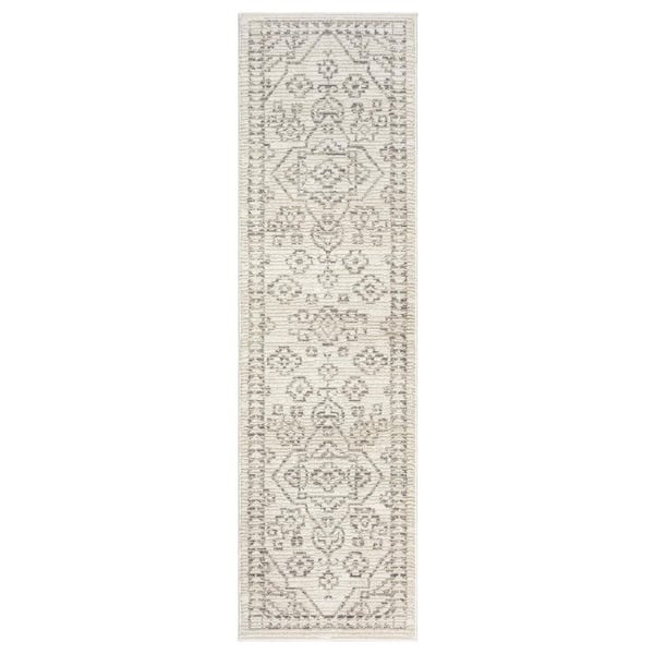 Nizza Collection Dakota Ivory 3 ft. x 9 ft. Traditional Runner Rug