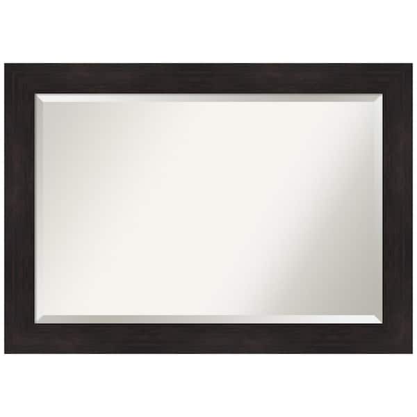 Amanti Art Furniture Espresso 41.5 in. H x 29.5 in. W Framed Wall Mirror