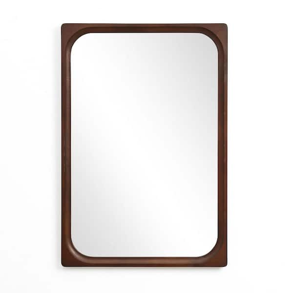 23.82 in. W x 29.50 in. H Framed Rectangular Beveled Edge Bathroom Vanity Mirror in White 23.82 in. W x 29.50 in. H Framed Rectangular Beveled Edge Bathroom Vanity Mirror in White