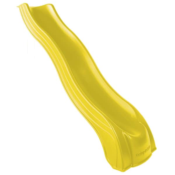 Yellow 10 ft. Wave Replacement Playground Slide for 5 ft. Play Decks