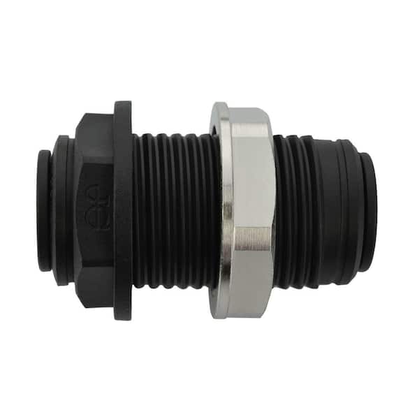 John Guest 3/8 in. OD Push-to-Connect Bulkhead Union Fitting (10-Pack)
