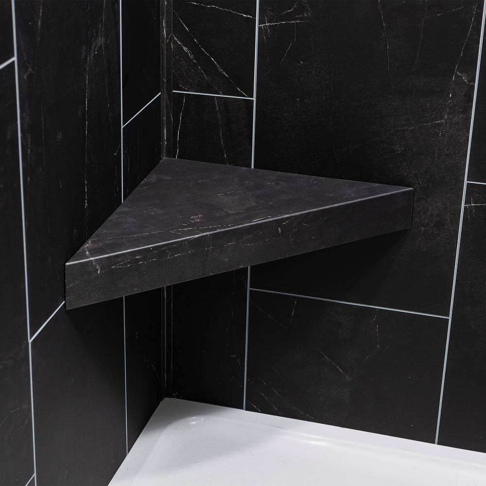 Black Ice PVC Waterproof Shower Bench