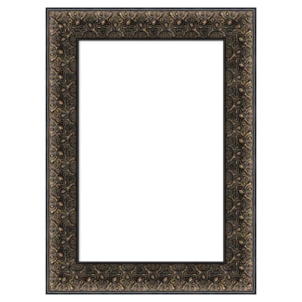 Amanti Art Intaglio Embossed Black 17 in. x 23 in. Wood Framed Dry Erase Magnetic Memo Board