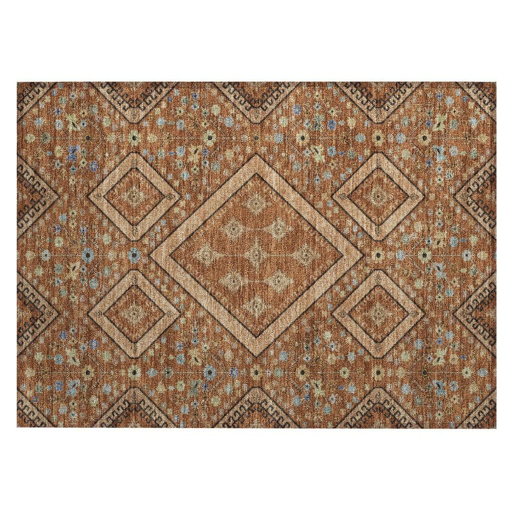 Chantille Machine Washable Indoor/Outdoor Abstract ACN2459 Paprika 2 ft. x 3 ft. Accent Rug price history on PriceWatchPro