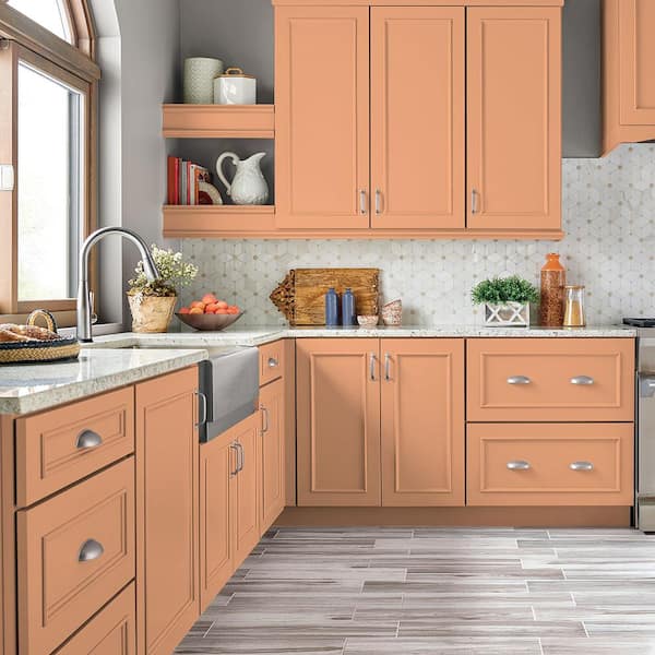 1 qt. #P210-4 Lollipop Satin Enamel Interior/Exterior Cabinet, Door & Trim Paint