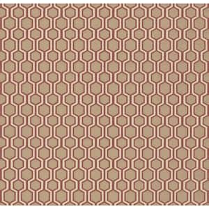 Ronald Redding Red Bee Sweet Paper Unpasted Matte Wallpaper 27 in. x 27 ft.