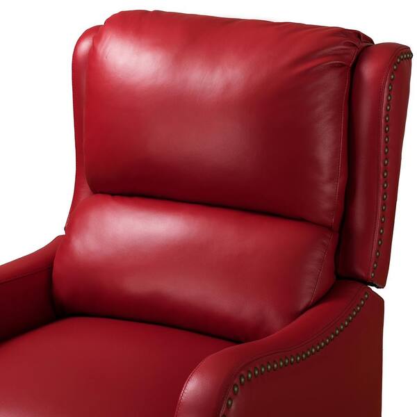 genuine red leather chair