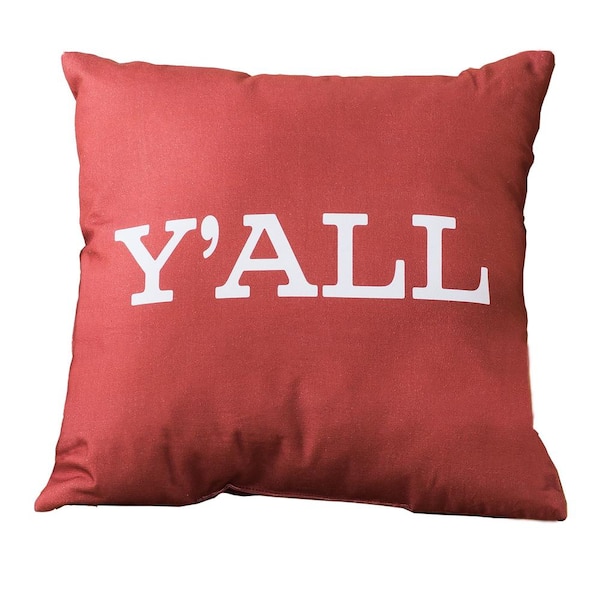 red square pillow