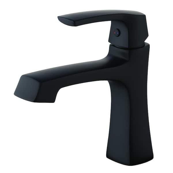 CMI Cardania Single Handle Bathroom Faucet in Matte Black