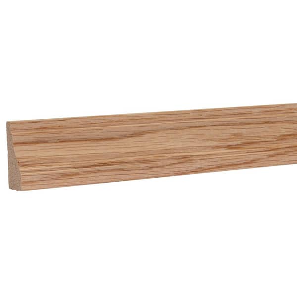 0.5625 in. D x 1.5 in. W x 92 in. L Unfinished Red Oak Wood Charlotte Panel Moulding