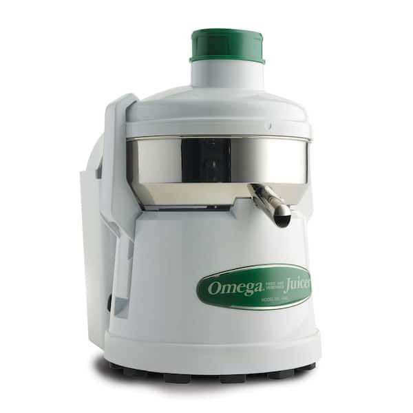 Omega High-Speed Automatic Pulp Ejection Juicer, in White