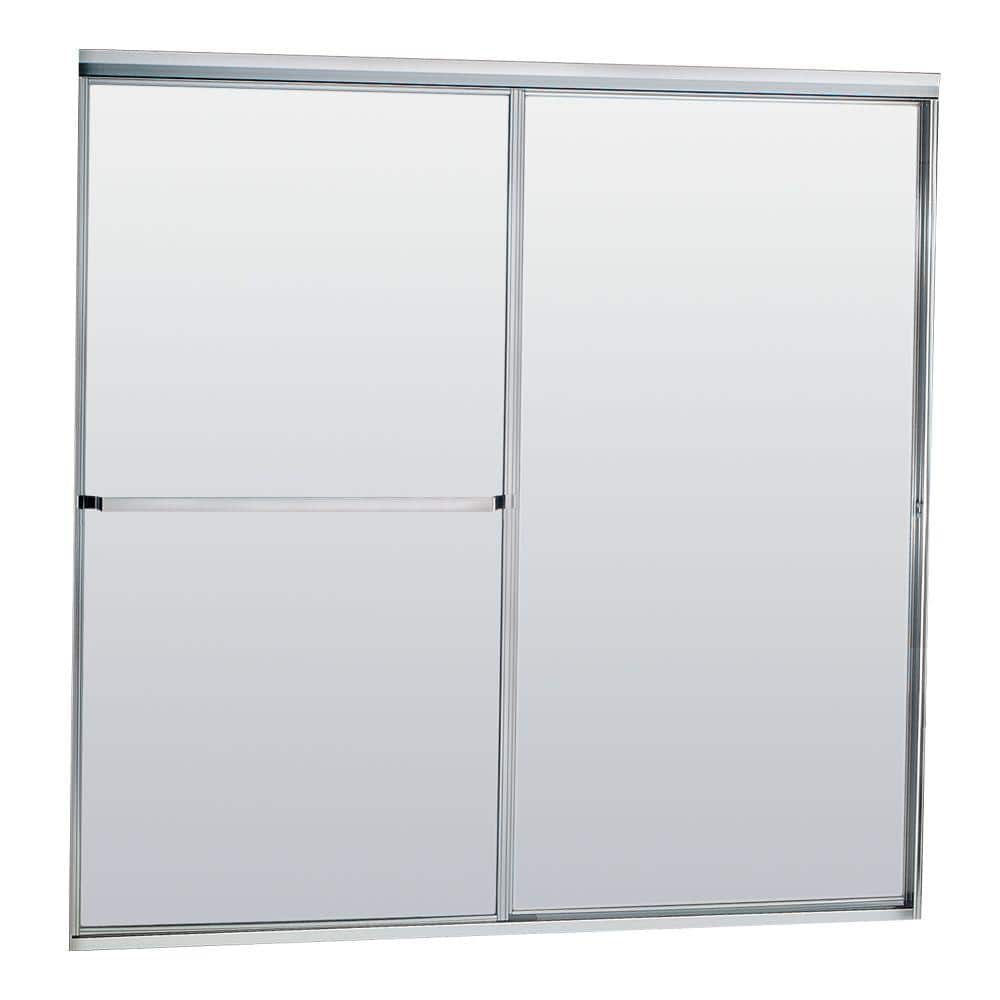 Contractors Wardrobe Model 6100 26-1/8 in. to 28-1/8 in. x 63 in. Framed  Pivot Shower Door in Bright Clear with Rain Glass 61-2663BCRNX - The Home  Depot