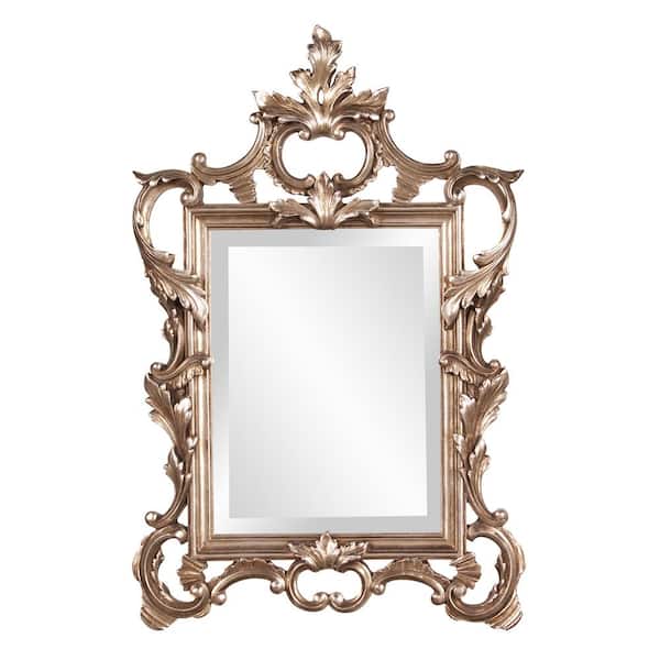 Marley Forrest Medium Rectangle Antique Champagne Silver Leaf Beveled Glass Classic Mirror (32 in. H x 20 in. W)