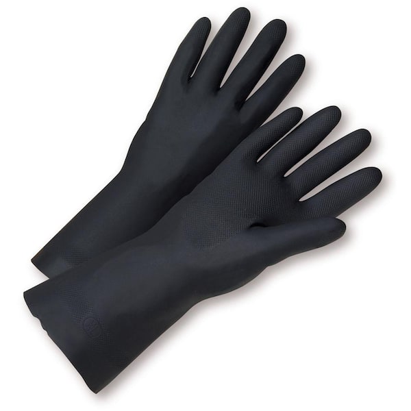 leather gloves grey