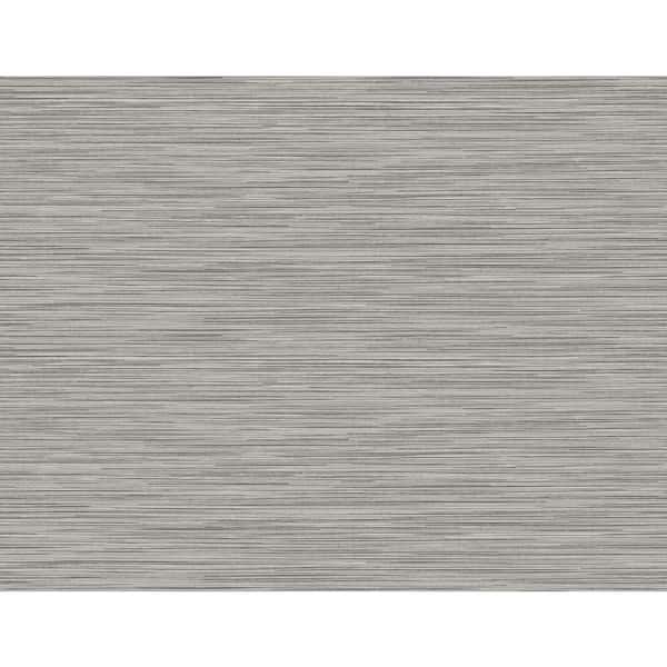 LILLIAN AUGUST Luxe Retreat Charcoal Grey Reef Embossed Vinyl Unpasted Wallpaper Roll (60.75 sq. ft.)