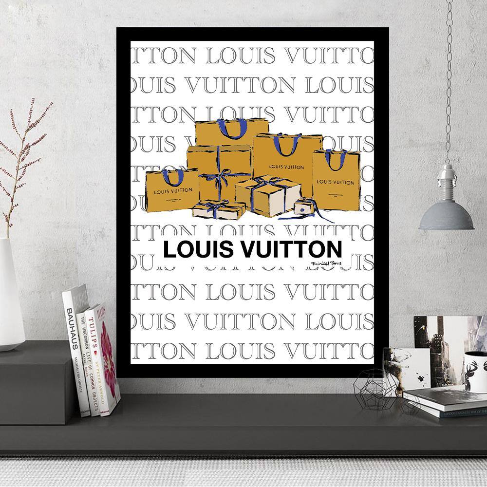 High Fashion Glam Shopping Bags Abstract Framed Print