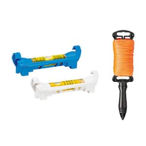 Empire 5-5/8 in. Line Levels Set with 250 ft. Orange Twisted Line with Reel  (3-Piece) 83038-39203N - The Home Depot