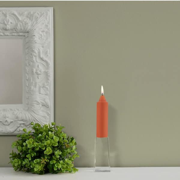 Smooth Collenette 5 in. Rust Unscented Taper Candle (Set of 8)