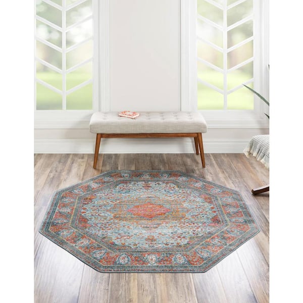 Baracoa Malecon Light Blue 8' 2 x 8' 2 Area Rug