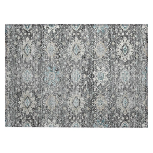 Chantille Machine Washable Indoor/Outdoor Abstract ACN3100 Gray 2 ft. x 3 ft. Accent Rug