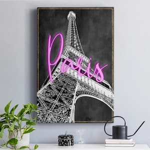Neon Nights In Paris By Wexford Homes Unframed Giclee Home Art Print 60 in. x 40 in. .