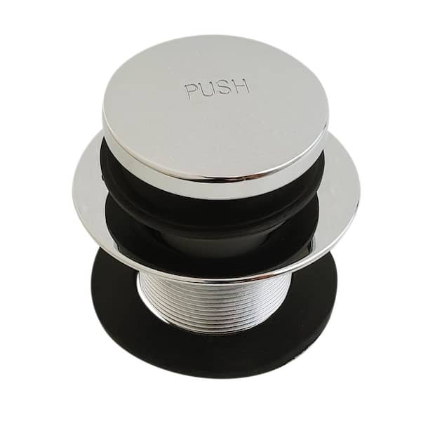 Westbrass 1-3/8 in. NPSM Fine Thread Tip-Toe Bath Drain, Polished Nickel