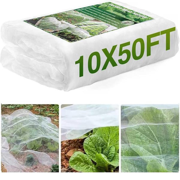 .N/A 10 x 50 ft. Ultra Fine Garden Mesh Netting for Plant Protection and Barrier