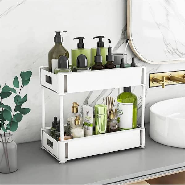 Dropship 2 Pack Under Sink Organizers And Storage Bathroom Organizer Under  Sink, Pull Out Cabinet Organizer For Kitchen Bathroom Sink Storage, White  to Sell Online at a Lower Price
