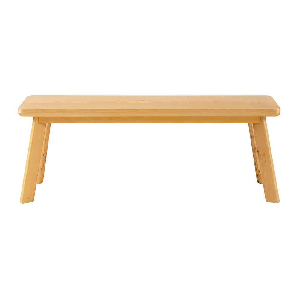 Shelburne Warm Natural 48" Birch and Maple Dining Bench