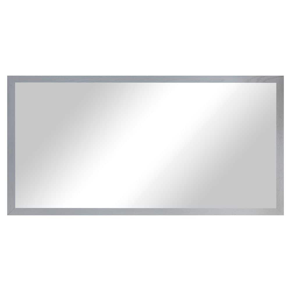 2 in Grey Frame (30 in. W x 63 in. H) Oak Hardwood Rectangle Wall Mirror price history on PriceWatchPro