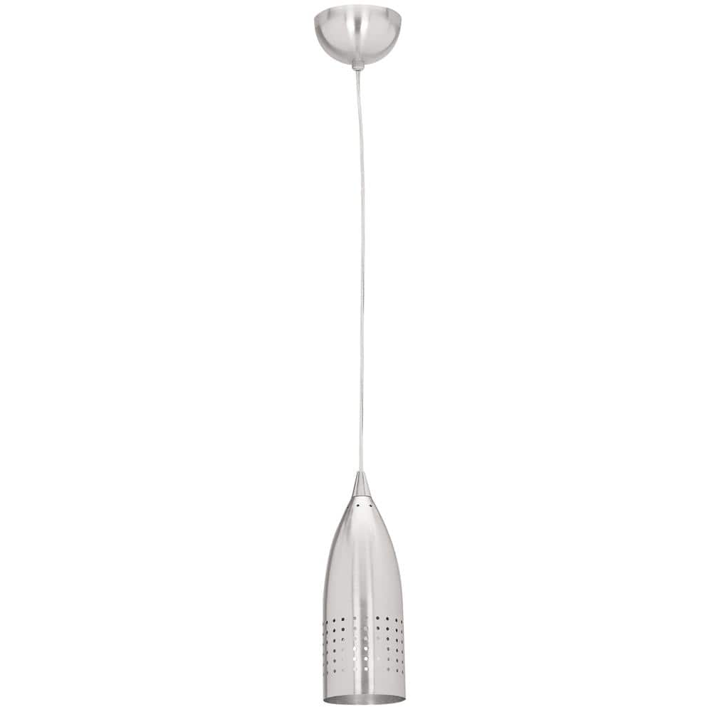 Tomahawk 1-Light Brushed Steel LED Pendant