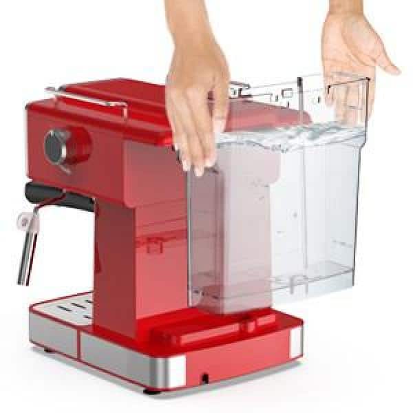 Galanz 2-Cup Retro Espresso Machine with Milk Frother - Red - Yahoo Shopping