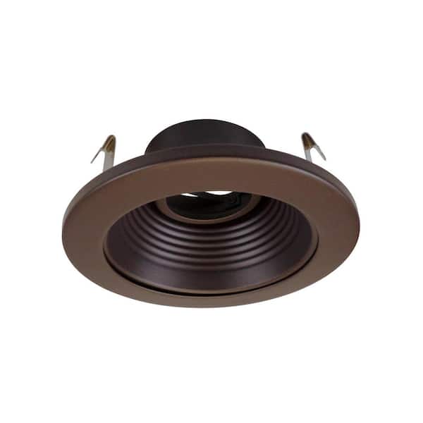 NICOR 4 in. Oil Rubbed Bronze Recessed Baffle Trim