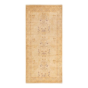 Mogul One-of-a-Kind Traditional Ivory 5 ft. x 10 ft. 7 in. Oriental Area Rug