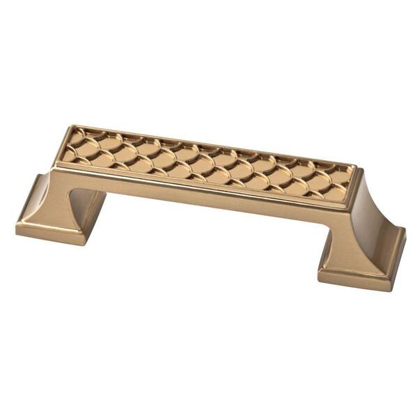 Liberty Scalloped 3 in. (76mm) Center-to-Center Champagne Bronze Drawer Pull