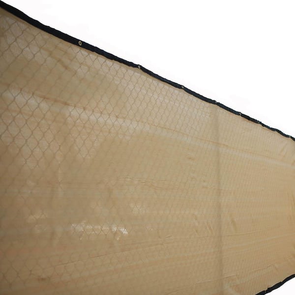 Xcel 44 in. H x 300 in. W Polyethylene Tan Privacy / Wind Screen Garden Fence