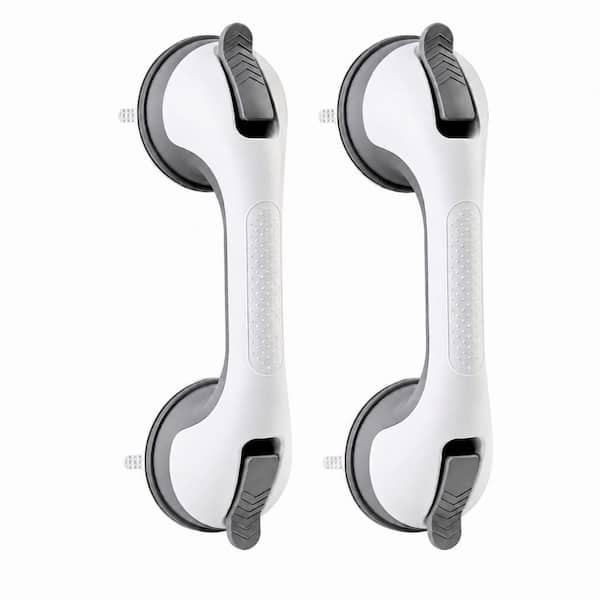 31 in. L Length 2 Pack Suction Cup Grab Bars for Shower and Bathtub, Heavy Duty Handrails, Up to 500 lbs. Capacity