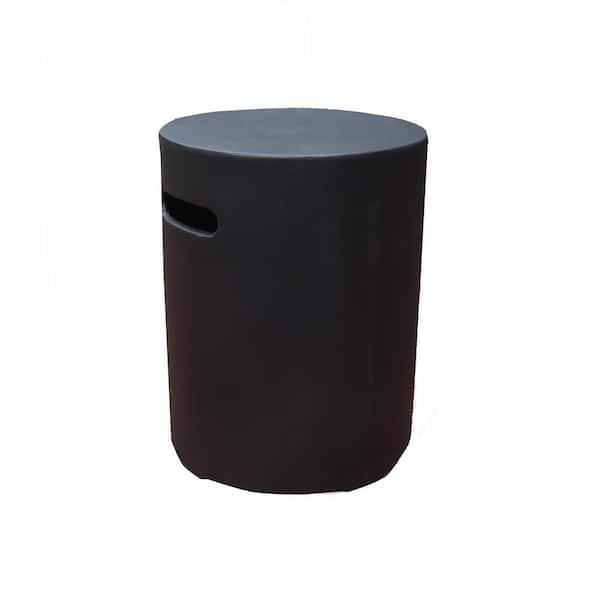 Modeno 16 in. Diameter Round Black Concrete Propane Tank Cover for Modeno Fire Tables