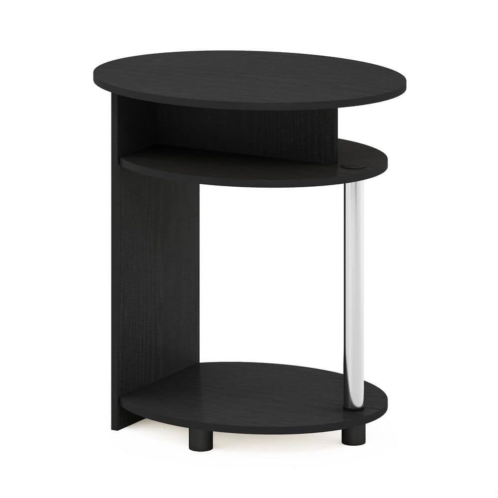 Americano Oval Wood and Metal End Table