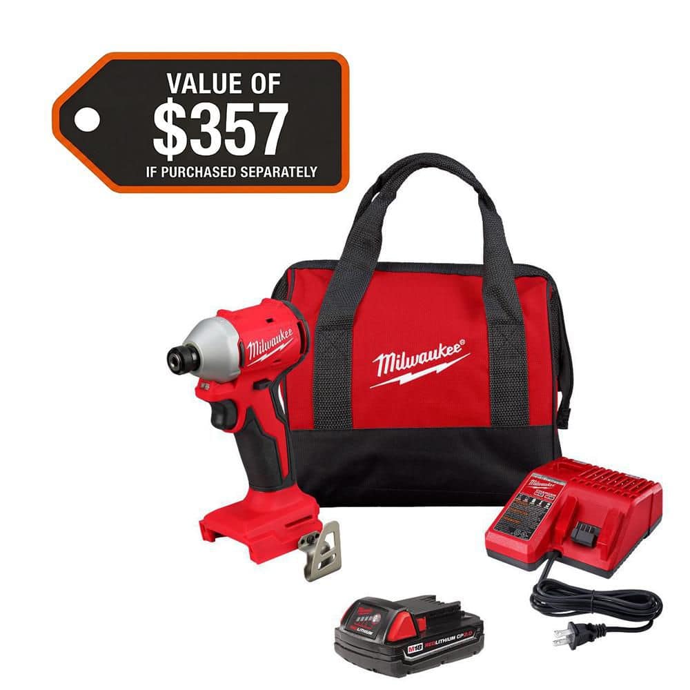 IMPACT インパクト Mサイズ Milwaukee M18 18-Volt Lithium-Ion Compact Brushless Cordless 1/4